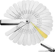 Feeler Gauge Set | Stainless Steel 32X Precision Feeler Gauges,Metric And Imperial Measuring Tool, Valve Thickness Ruler For Automotive Maintenance