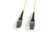 MPO 9/125 Singlemode OS2 Fiber Optic Cable 8 Fiber-15M Female-Female Type A