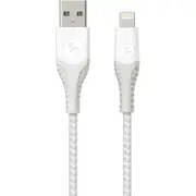 Gecko Ultra Tough USB to Lightning 30K Flex Cable 1.5m - White