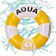Inflatable Pool Float, Pool Float for Adults - Tossable Floating Device with Handle Swimming Tube | Pool Tube, Life Preserver Ring for Adult, Women, Beach, Pool