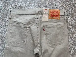 全館免運 Levi's/李維斯男513卡其色修身直筒牛仔褲秋冬款085130337 可開發票