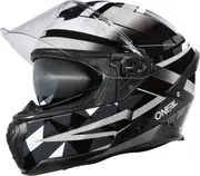 Oneal Challenger Exo Helmet, black-grey-white, Size S for Men Black Grey White