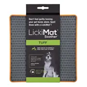 Tuff Orange Soother Lickimat for Dogs & Puppies Oral Health