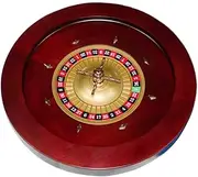 Roulette Drinking Games 20in Red Brown Roulette Shots with Single-Zero Layout Roulette Games Great for Family Game Night or Professional Use Turntable