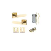 Bronte Lever Square Rose Entrance Kit w Lock K/K