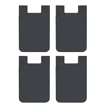 Sticky Wallet for Phone Case | 4X Adhesive Sticker Back of Phone Wallet,Mens Cardholder, Cellphone Accessories, Detachable Smartphone Case Grips for Work Travel