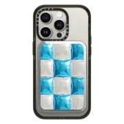 Snappy Cardholder Stand Mirror Cardholder Stand MagSafe Compatible Balloon Checkers - Sky Blue