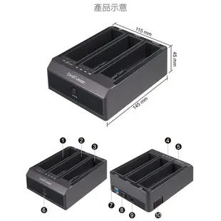 [玩樂館]全新 現貨 支援IDE硬碟 伽利略 USB3.0 3插槽 硬碟座 2535B-U3I2S 雙SATA+IDE