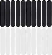 [HAIKING] Hat Size Tape, 20 Pcs Felt Cap Size Reducer Tape for Baseball Caps, Cowboy Hat, Sun Hat (4.33 * 0.78in, Black & White)