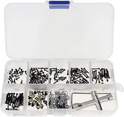 252pcs M1.4 Screw Upgrade Kit, RC Screw Tool Kit, RC Car Hardware Fastener for Axial SCX24 Axi00005