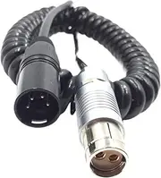AR~I Al~xa XT SXT Camera Power Cable, XLR 4 Pin Plug to 2 pin Female Connector Plug for AR~I Al~xa XT/SXT/XT Plus Power Cable