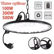 UFO LED High Bay Lights 100/300/500W Warehouse Industrial Shed Factory Lamps NEW