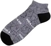 PAUL & JOE(ポール ＆ ジョー) Men's Casual Socks, Short Socks, Gypsy Line Art Pattern