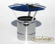 5" (130mm) Stainless Steel Cowl/ Rain hat/ cap flue Wood stove/ oven/ heater