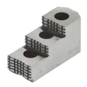 Bison 5" 1.5mm x 60 Deg. Serrattion Hard Top Jaws for 3-Jaws Power Lathe Chucks