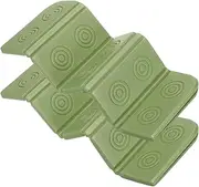 YELARXI Folding Foam Mat, 14 x 10 Mini Portable Lightweight Mini Waterproof Folding Mat Fit for Backpacking Hiking Camping Kneeling Outdoor Activities Recreation - (2Pack, Green)
