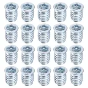 20Pcs Threaded Inserts, M10-1.5x20 Threaded Inserts for Wood Working Tools