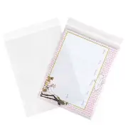 50 Crystal Clear Cello Bags Envelopes 9" x 12" Cello Re-Sealable AF912