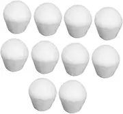 KALLORY 10pcs White Foam Cake Decorations Children's Craft Kit Cake Modeling Supplies DIY Cake Projects Educational Toy for Boys and Girls