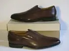 Clarks Men 13M Gosworth Step Walnut Leather Slip-on Cushion Loafers Brown NWB