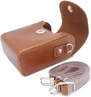 Camera Bag Leather Case Cover Fit for Sony Z-V1 ZV1 RX100 VII VI VA V IV III II RX100M7 RX100M6 RX100VA Norm LX7(Coffee)