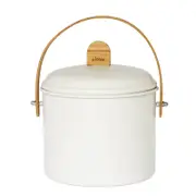 Pebbly Compost Bin Cream 19x19x21.5/3.5L