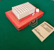 Mahjong with English Instruction 144 Tiles Mah Jong Game Set Chinese