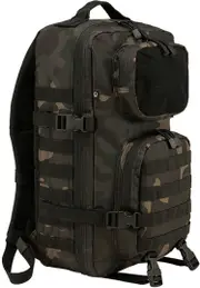 Brandit US Cooper Patch Large Backpack, black-green-brown, Size 31-40l for Men Black Green Brown