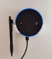 Wall bracket and Pen Holder For Echo Dot In White