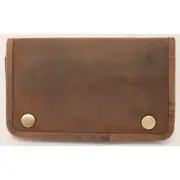 Full Grain Cow Hide Hunter Vintage Leather Tobacco Pouch. Style: 12033 Hide & Chic