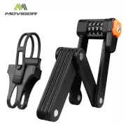 Folding Steel Plates combination bike lock with water bottle attachment
