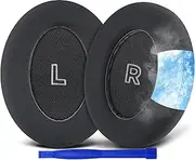 SOULWIT Full Cooling Gel Replacement Earpads for Bose QuietComfort(QC) Ultra Wireless Headphones, Ear Pads Cushions with Breathable Ice Silk Fabric, High-Density Noise Cancelling Foam - Black