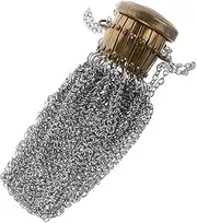 [COMPUKAS] Vintage English Coin Purse with Unique Iron Mesh Design Portable Hanging Wallet for Women Change Wallet for Vintage Enthusiasts Craftsmanship and Distinctive Look
