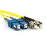 20 PACK LOT 3m SC-ST Duplex 9/125 OS2 Singlemode Patch Cable OFNR Yellow 10FT