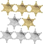 Totority 8pcs Police Badge Toy Deputys Badge Toys Role Play Police Accessories Police Role Play Prop Police Dress up Prop Police Costume Police Toys Pretend Play Cop Badge Plastic