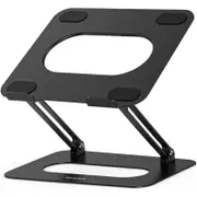 BESIGN LSX9 Laptop Stand, Ergonomic Adjustable Notebook Stand, Riser Holder Computer Stand Compatible with Air, Pro, Dell, HP, Lenovo More 10-14" Laptops, Black