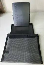 Mary Kay Black Fold Up Face Case Mirror and Mesh Bag