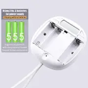 Mute Vibrating Alarm Clock Shaker Impact for Hearing Impaired Snooze Student Cartoon Clocks Light Reminder No Distrub white