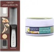 Cuccio Professional Stainless Steel Pedicure File with Artisan Shea Intense Hydrating Lotion 8oz