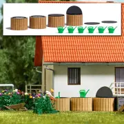 Busch 1833 HO 1:87 - Kit of 4 rain barrels