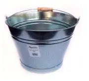 bulk 8 Galvanized Bucket W Handle 10L Garden Water Ice Storage Pot 28x27cm