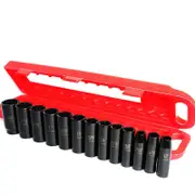 13 pcs 1/2 inch Deep Imperial Impact Socket Set SAE