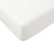 Essentially Home Living Polyester Cotton Fitted Sheet 33cm Wall Double Ivory
