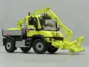 NZG for Mercedes for Benz Unimog U400 Mulag MKM700 Mower for Vinci 1/50 MODEL