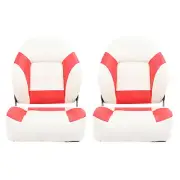 2pcs Yacht Captain Seats Water Resistant Sunproof With Backrest 250lbs Load