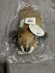 GoDog Flatz Plush Squirrel With Squeaker Dog Toy 15"