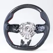 Carbon Fiber Flat Bottom Leather Steering Wheel For Mini F54 F55 F56 F57 2021up (for: Mini)