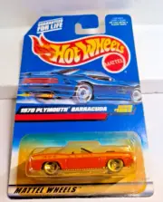 1970 Plymouth Barracuda 1999 Hot Wheels Collector #1063 Yellowed Die Cast