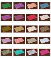 Place Mats 4 Piece Group No Wrinkle Placemats Dining and Kitchen Table Ambesonne