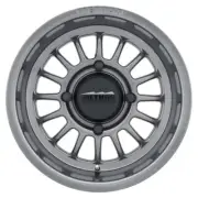 411 Bead Grip Wheel 15x7 / 5+2/38mm Offset / 4x136 / 106.25mm CB Gloss Titanium